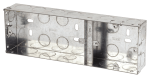 Click 1g+2g Dual Metal Flush Back Box 35mm