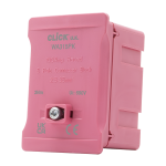 Click 100A 1 Pole 5 x 35mm&sup2; Connectable Link Box Pink