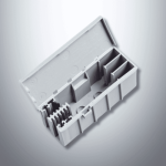 Connexbox&reg; 221-4 for multicore cables; 221-2411 Inline Connectors and Wago 2773-4** PushWire connectors 39x29x95mm