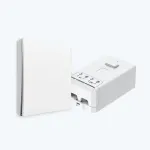 Ener-J 1 Gang Wireless Kinetic Switch + Non-Dimmable RF Receiver together in 1 pack
