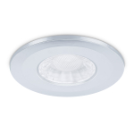 JCC Chrome aluminium bezel for use with X50 fire-rated downlight