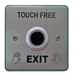 CQR AEB37 Touch Free Exit Button - 12/24V DC - Legend "Touch Free Exit"- Stainless Steel