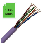 Cat6, 4pr UTP Purple LSZH CPR:Dca - s2 -a1 -d2 (100m)