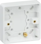 K/Bridge Single 16mm Pattress Box with Earth Terminal