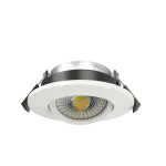 8W 4CCT SWITCHABLE TILTABLE LED DOWNLIGHT - WHITE BEZEL INCLUDED