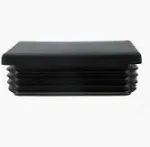 41X21mm Channel End Cap Black