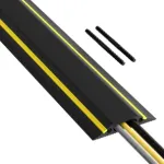 DLine Medium Duty Floor Cable Protector Cover 1.8m (Yellow Stripe)