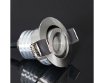 KSR Mimas Mini 3w 3000K 128lm LED Tilt Downlight Stainless Steel