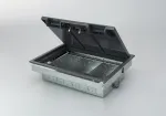 TASS 80mm Deep 3 Compartment Cavity Floorbox (RCD Compatible)
