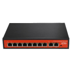 WITEK 8 PORT 10/100 POE SWITCH 2 UPLINK