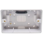 Hager Sollysta 2 Gang 46mm Pattress with Cable Clamps