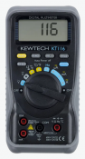 KEWTECH Digital Multimeter AC/DC 600V, 10A, with temp. inc thermocouple & Rubber Holster