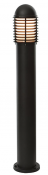 Saxby Louvre bollard 1M IP44 E27 - Matt Black