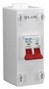 Liveelec 2 Way Plastic Enclosure IP20 c/w 100a DP Main Switch