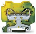 Wago 2-conductor ground Green/Yellow terminal block; 16 mm²