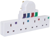 AVSL 13a 4way PLUG-IN MAINS ADAPTOR