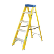 5 TREAD YELLOW FIBREGLASS LADDER