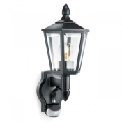 Steinel L15S Black Sensor-switched outdoor Lantern 60W IP44 180° PIR with up to 10 m detection of movement