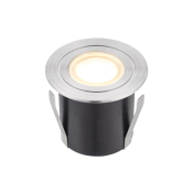 Saxby Hayz round IP67 1.2W warm white Groundlight marine grade stainless steel