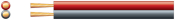 AVSL ECONOMY FIGURE 8 SPEAKER CABLE 2X16 RED/BLK (100M)