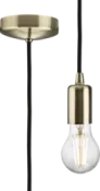 K/Bridge 1.8m E27 Contemporary Pendant Set - Antique Brass