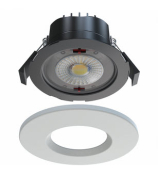 ARC LED 5/7W SWITCHABLE CCT 2700-6500K IP65 LED DOWNLIGHT - White Bezel Included