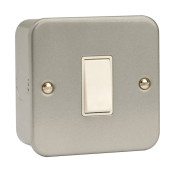 Click 10AX 1 Gang 2 Way Plate Switch Metal Clad