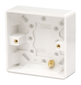 Click Mode Pattress 1Gang 25mm White