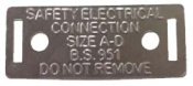 Deligo Safety Earthing Label Pk=100