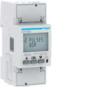 Hager ECP180D kWh Meter 1Ph S0 80A