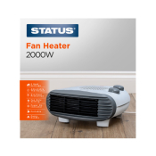 ECD 2kw Flat Portable Fan Heater