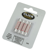Click Card of 4 X 3A Fuses