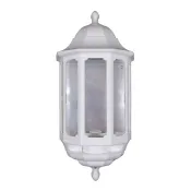 ASD Half Lantern c/w PIR 60W IP44 White