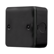 Click MetalClad Pro 1 Gang Blank Plate Black