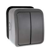 Click Aquip66 10AX 1 Gang 2 Way IP66 Weatherproof Switch Unit