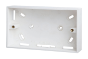 Click Polar 2 Gang 29mm Deep PVC Pattress Box - Trunking
