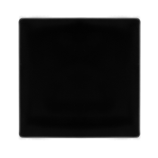 Click Definity 1 Gang Blank Plate | Metal | Matt Black plate