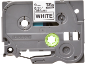 Brother Labelling Tape Cassette – Black on White, 9mm wide