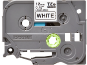 Brother Labelling Tape Cassette – Black on White, 12mm wide