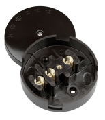 Click Junction Box 3Term 30A Brown