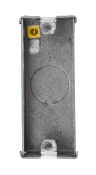 Click 1 Gang 25mm Deep Architrave Galvanised Steel K.O. Box