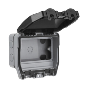 ELEX WEATHERGUARD IP66 2 GANG EMPTY ENCLOSURE