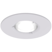 Ansell Edge GU10 Fire Rated Downlight Matt White 50W