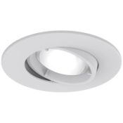 Ansell Edge GU10 Fire Rated Gimbal Matt White 50W