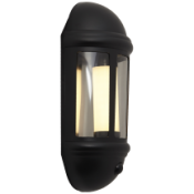 Ansell Latina E27 Half Lantern PIR E27 42W Black