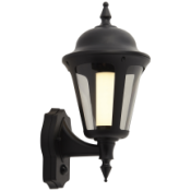 Ansell Latina E27 Wall Lantern PIR E27 42W Black