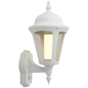 Ansell Latina E27 Wall Lantern PIR E27 42W White