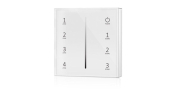 Arc LED 4 Zone Single Colour Battery Operated Touch Wall Panel White