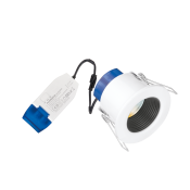 Aurora Black Baffled R6™CWS Fire Rated Upto 560lm 4W/6W/8W 3000K/4000K/5700K – Remote Driver