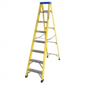 8 Tread Yellow Fibreglass Step Ladder